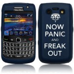 Now Panic and Freak Out Blackberry 9700 Bold / 9780 Navy Blue Case