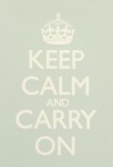 Keep Calm & Carry On Sea Green Poster