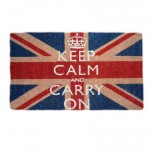 Keep Calm & Carry On Union Jack Doormat