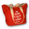 Keep Calm and Carry On Red Tote