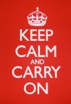 Keep Calm & Carry On Red Poster