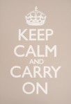 Keep Calm & Carry On Mushroom Poster