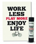 Manifesto 'Work Less Play More Enjoy Life' Tea Towel