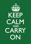 Keep Calm & Carry On British Racing Green Poster
