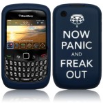 Now Panic and Freak Out Blackberry 8520 Curve / 9300 Navy Blue Case